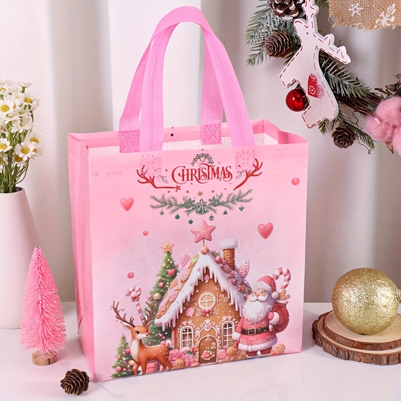 4/8pcs Pink Christmas Tote Bag - Elk Bugle Call review and price