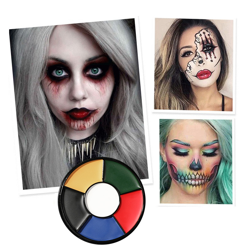 6 Color Oil Face Paint palette - Camo Face Paint review and price