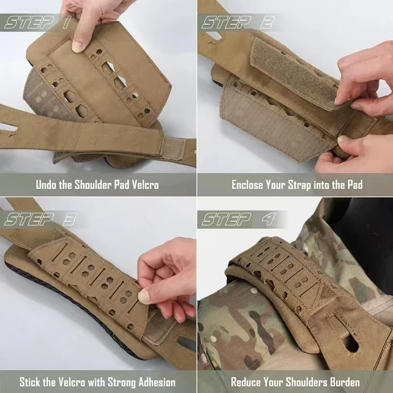 2PCS Tactical Shoulder Pad Bre - Camo Face Paint review and price