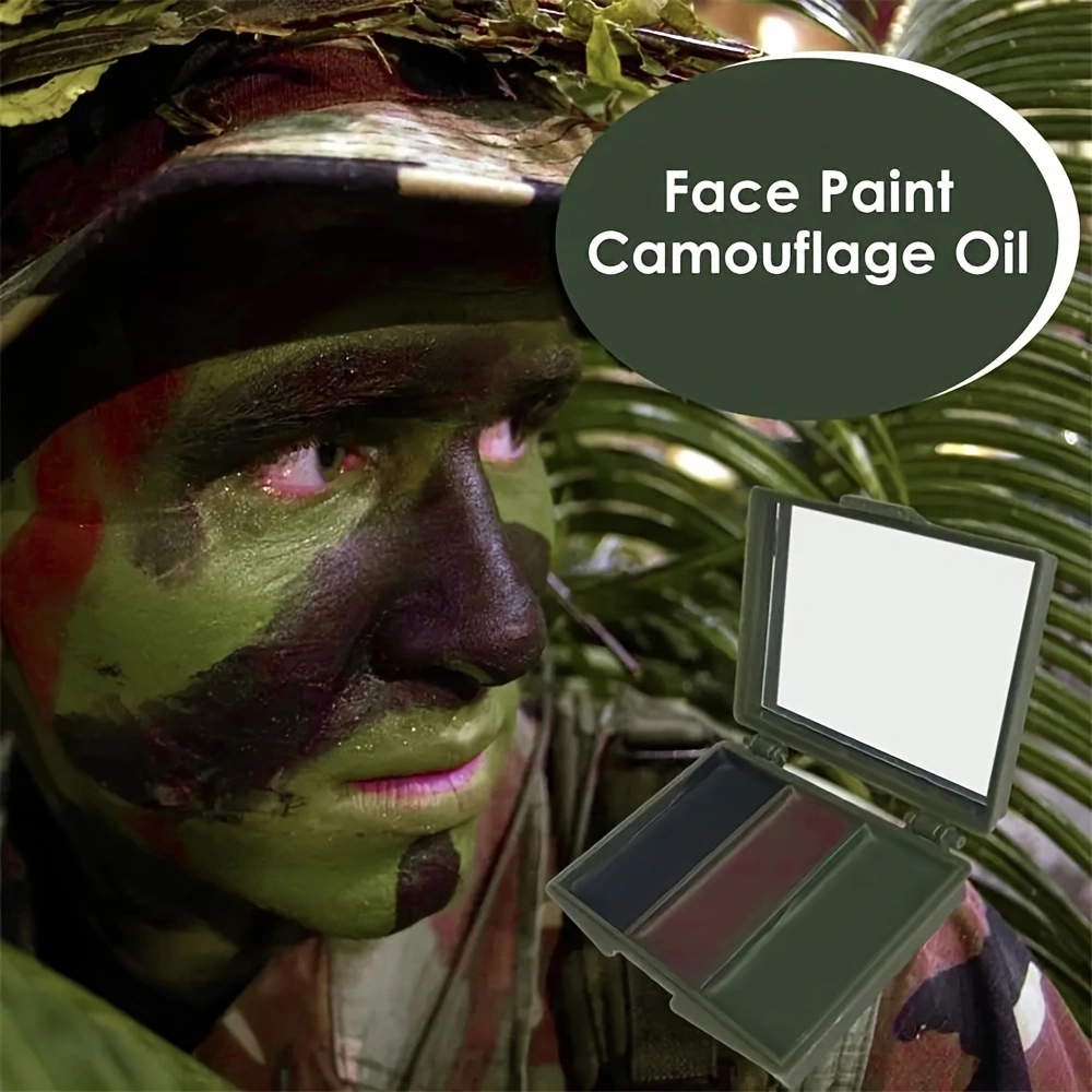 Three-Color Camouflage Face Pa - Camo Face Paint review and price
