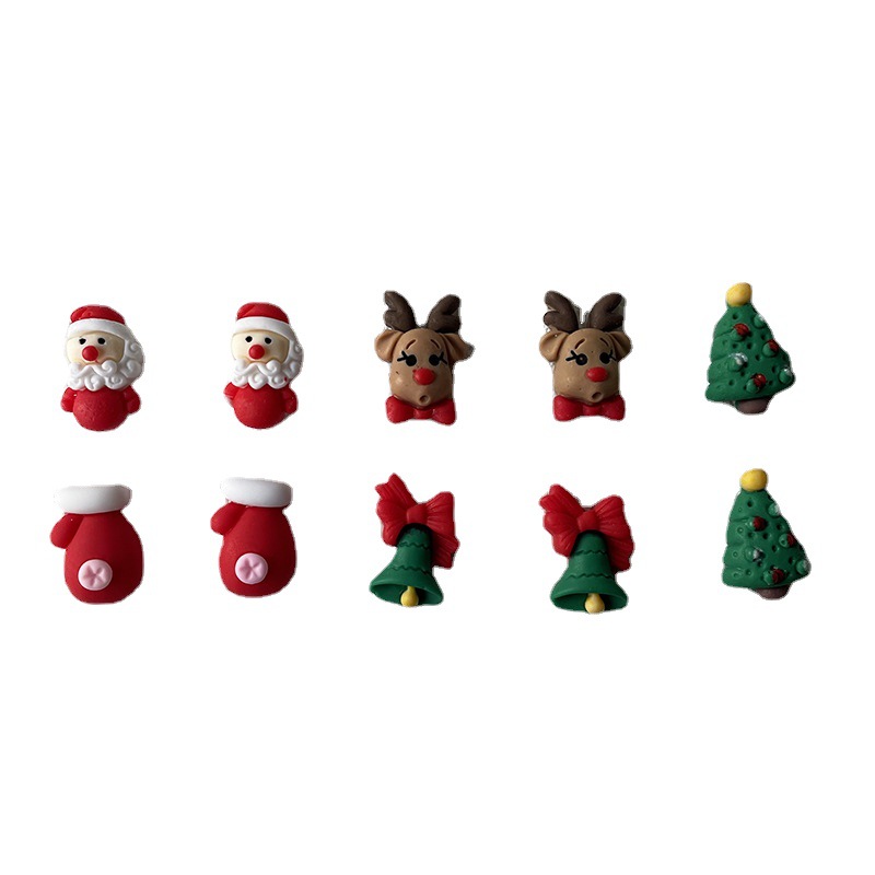 10Pcs Christmas Nails Charms C - Elk Bugle Call review and price