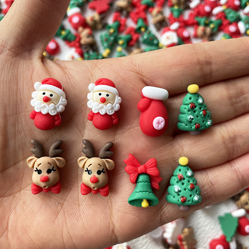 10Pcs Christmas Nails Charms C - Elk Bugle Call review and price
