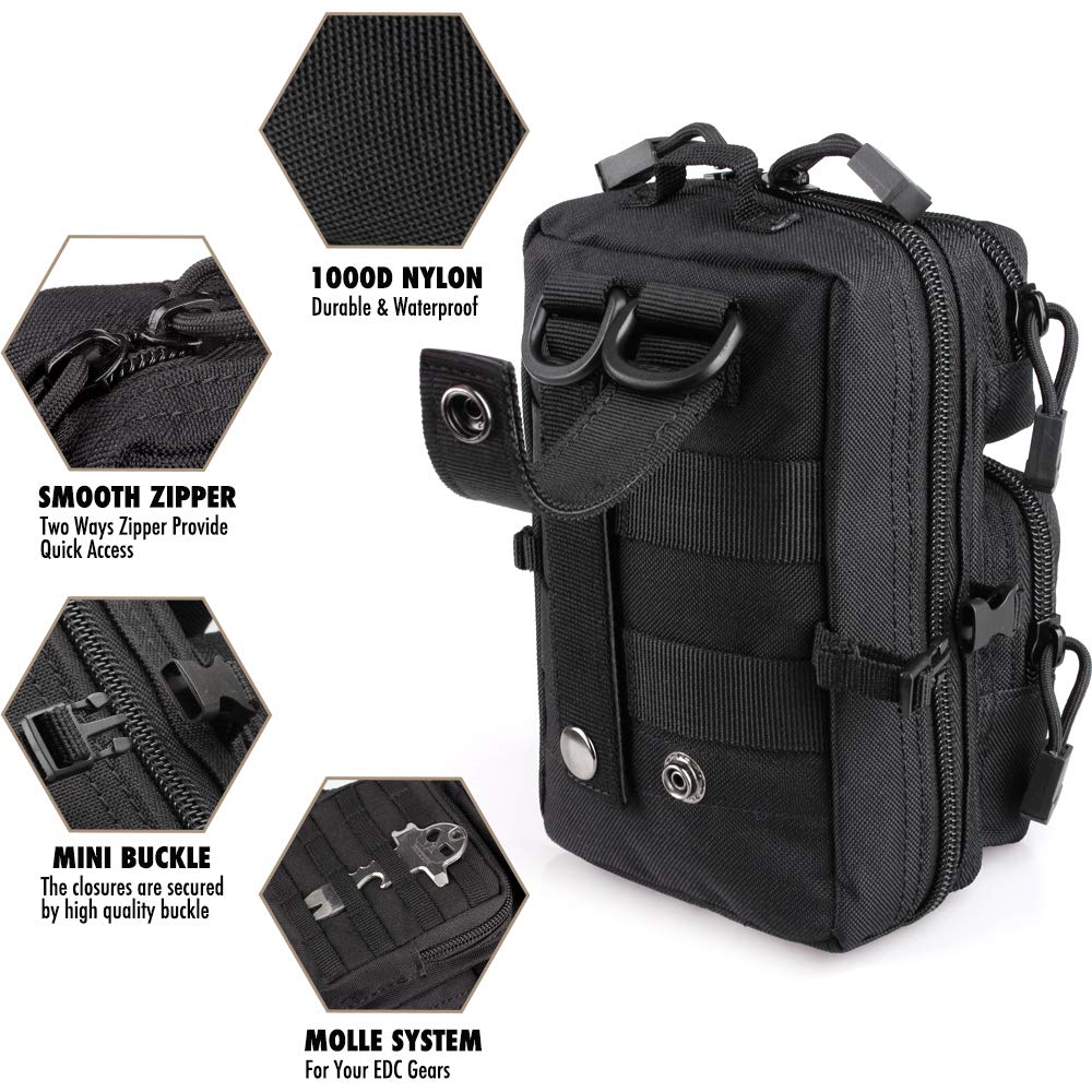 Mini Molle Utility Pouch, EDC  - Outdoor Hunting Gear Storage review and price