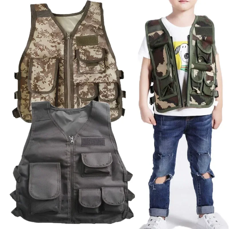 Children Tactical Vest Camoufl - Outdoor Hunting Games For Kids review and price