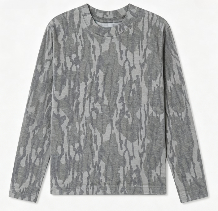 Camo Long Sleeve T‑Shirt Tree  - Outdoor Hunting Prints review and price