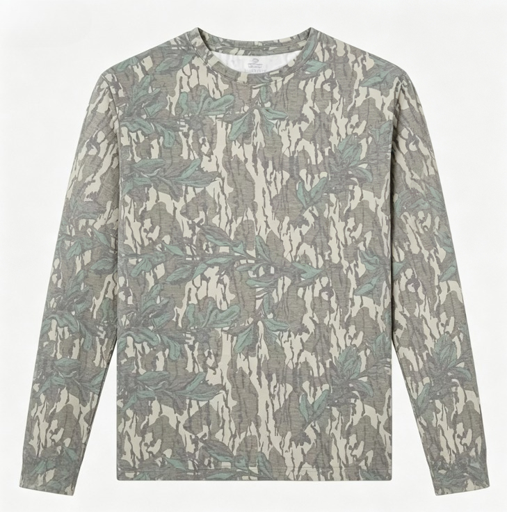 Camo Long Sleeve T‑Shirt Tree  - Outdoor Hunting Prints review and price