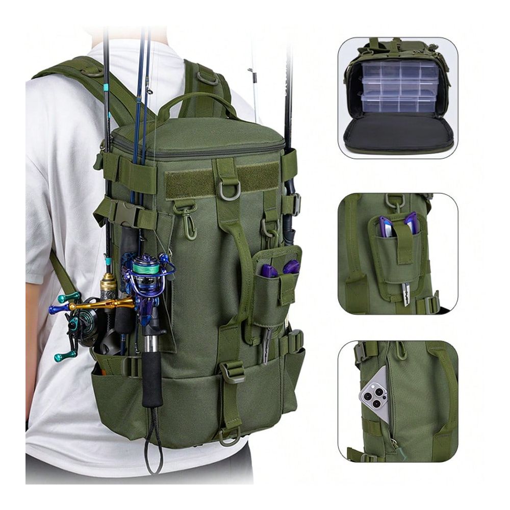 Men's Fishing Backpack, One Sh - Outdoor Hunting Gear Storage review and price