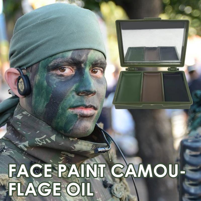 3 Colors Army Fans CS Shooting - Camo Face Paint review and price