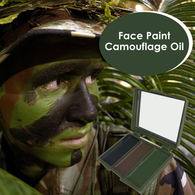3 Colors Army Fans CS Shooting - Camo Face Paint review and price