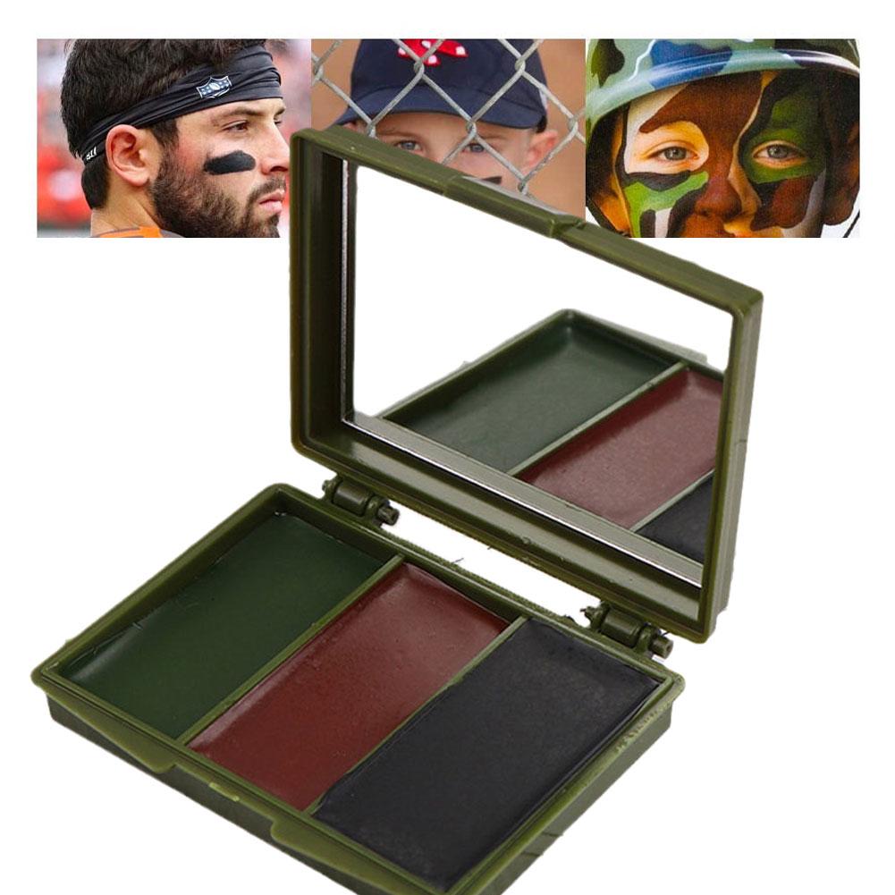 Three-Color Camouflage Facial  - Camo Face Paint review and price